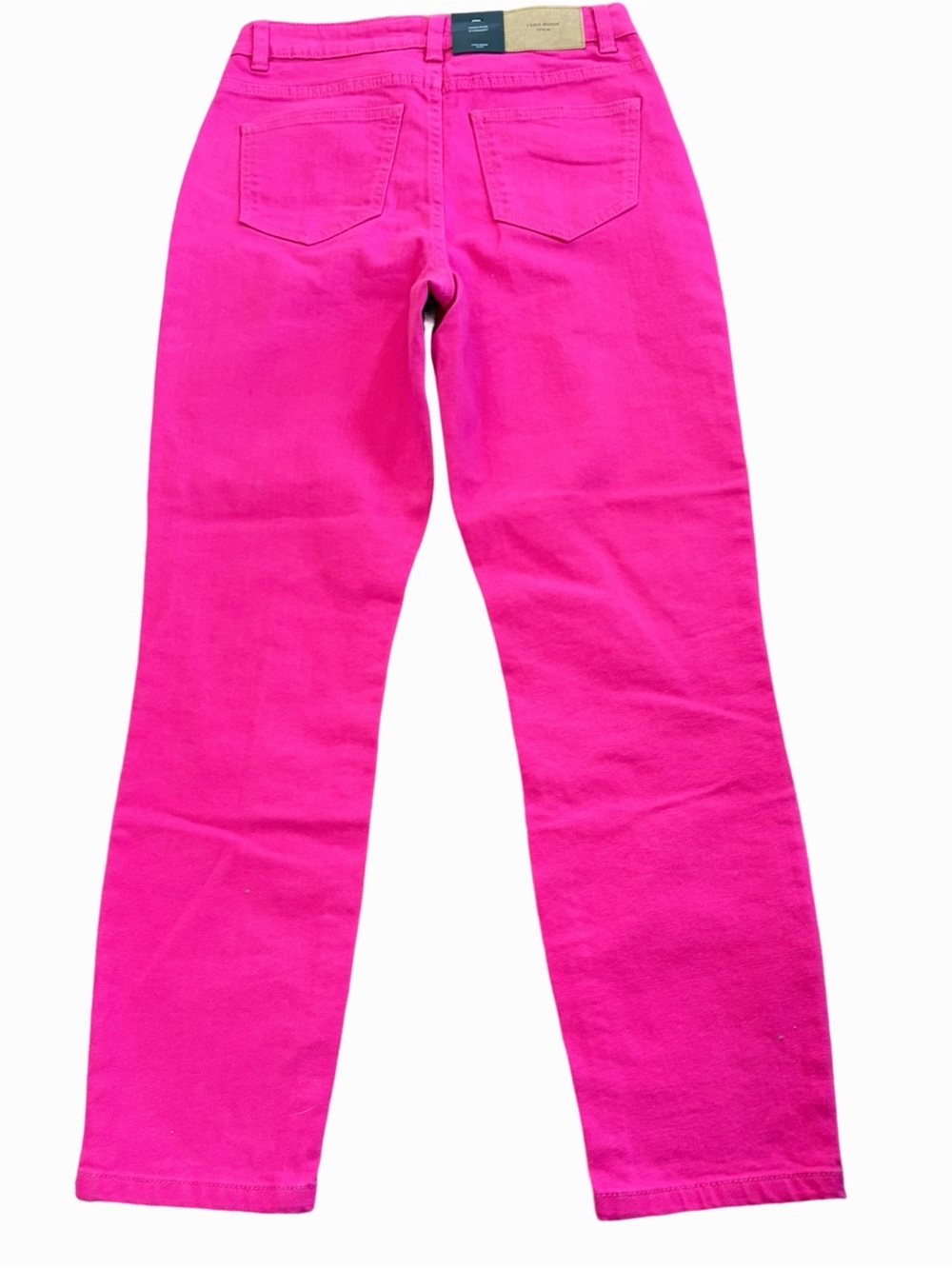 Vero Moda Brenda Hot Pink High Rise Straight Jeans NWT 27x32 - Picture 2 of 11